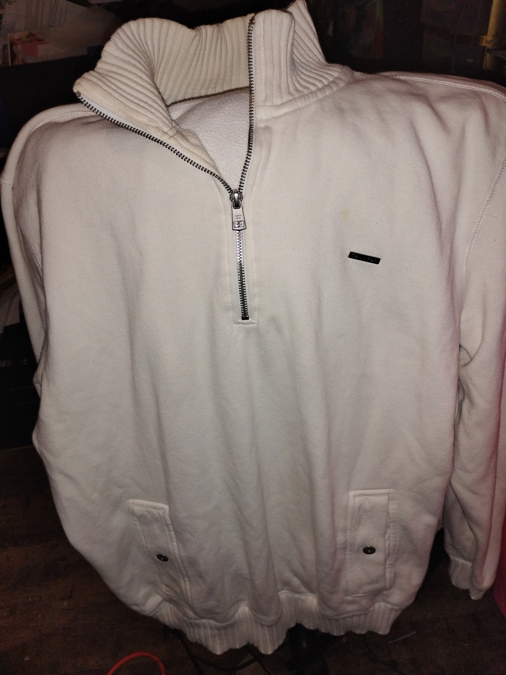 Calvin Klein Men's Half-Zip Crewneck Sweater XL